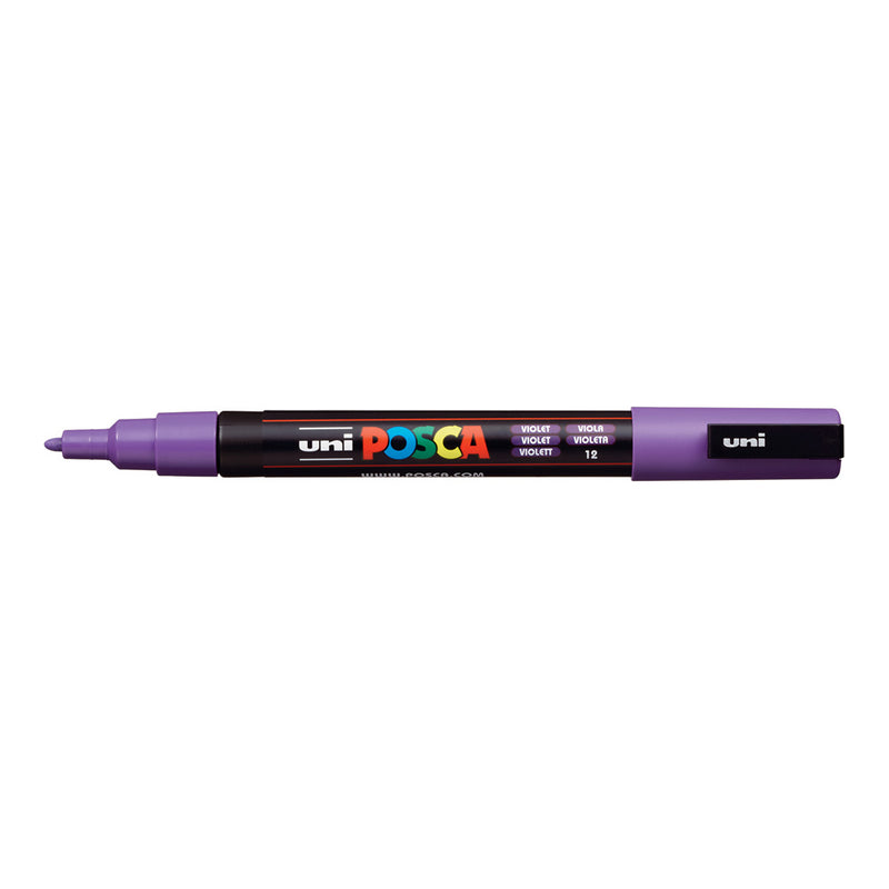 Pennarello Marcatore a Tempera Uni Posca a Punta Fine Viola