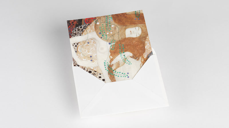 Carta da Lettere Pepin Gustav Klimt con Fogli A5, Buste e Stickers - 80 pezzi