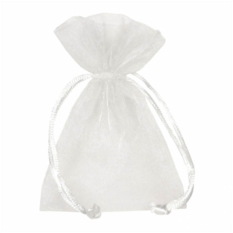 Sacchetto in Organza Bianco 17 x 24 cm - 10 pezzi