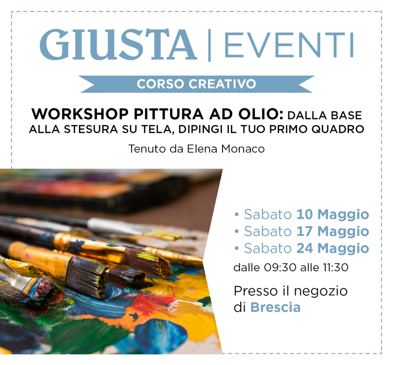 Workshop Pittura a Olio – Impara a Dipingere da Zero!</i></br><span style="color: 