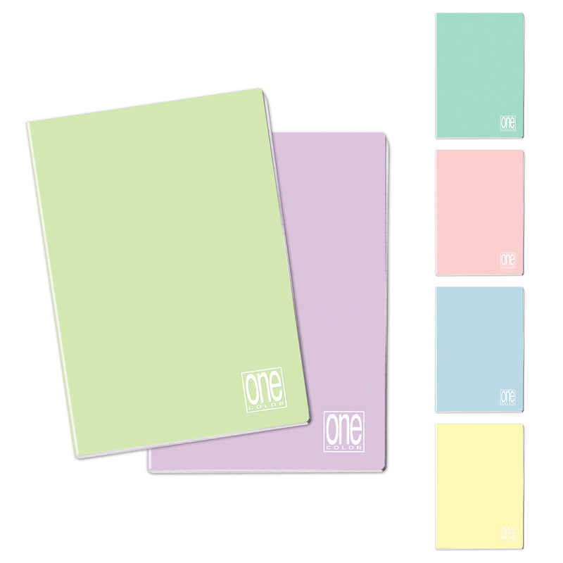 Quaderno Maxi One Color Pastel A4 / 80 gr / a Quadretti da 4 mm / 20 Fogli