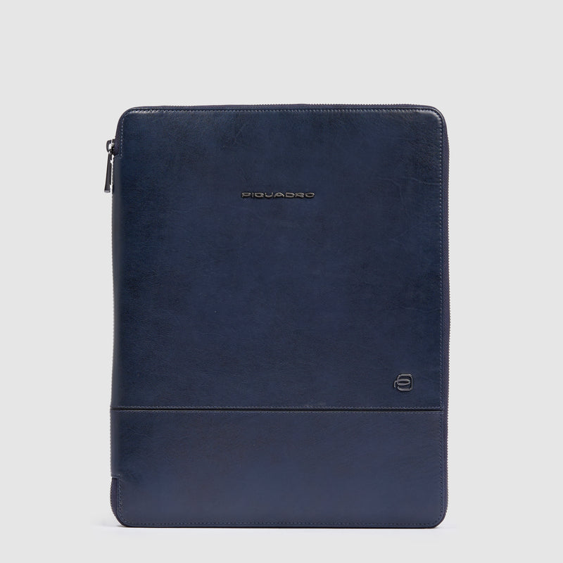 Portablocco Piquadro New Classic in Pelle con Porta iPad® 12,9" Blu