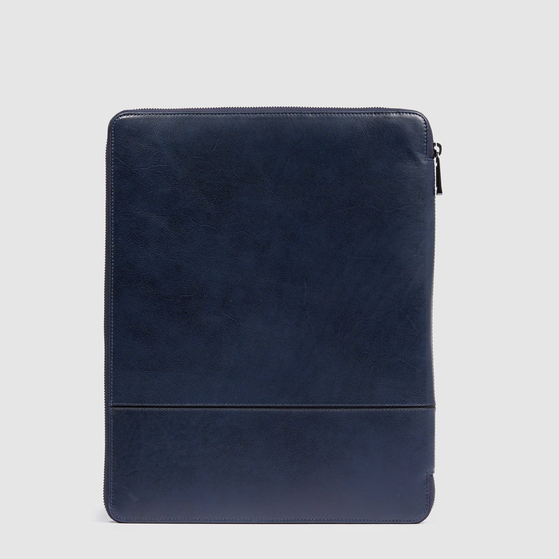 Portablocco Piquadro New Classic in Pelle con Porta iPad® 12,9" Blu