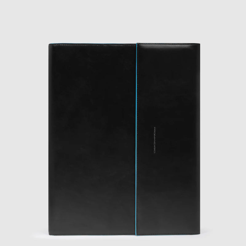 Porta Blocco Piquadro Blue Square in Pelle Nero