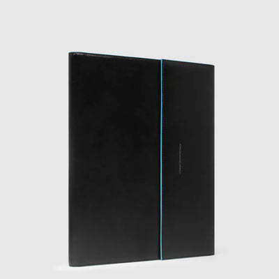 Porta Blocco Piquadro Blue Square in Pelle Nero