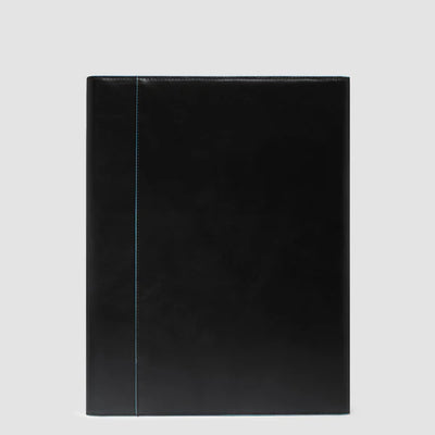 Porta Blocco Piquadro Blue Square in Pelle Nero