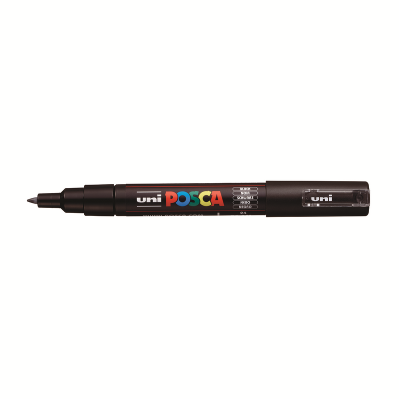 Pennarello Marcatore a Tempera Uni Posca a Punta Extra Fine Nero