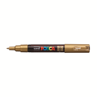 Pennarello Marcatore a Tempera Uni Posca a Punta Extra Fine Oro