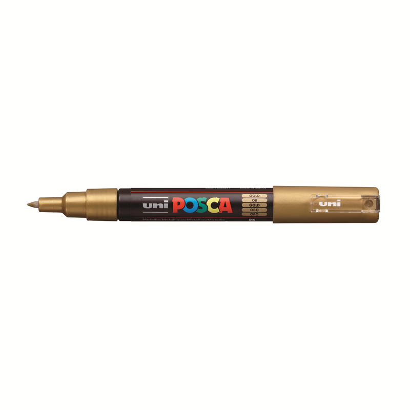Pennarello Marcatore a Tempera Uni Posca a Punta Extra Fine Oro