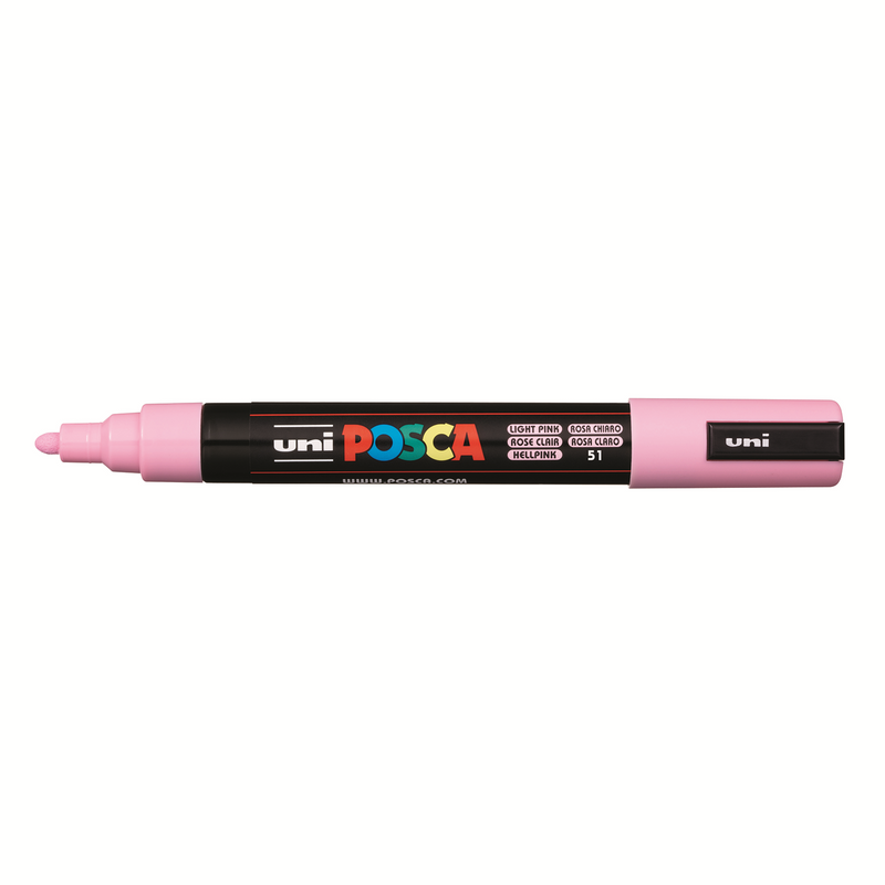 Pennarello Marcatore a Tempera Uni Posca a Punta Media Rosa Chiaro