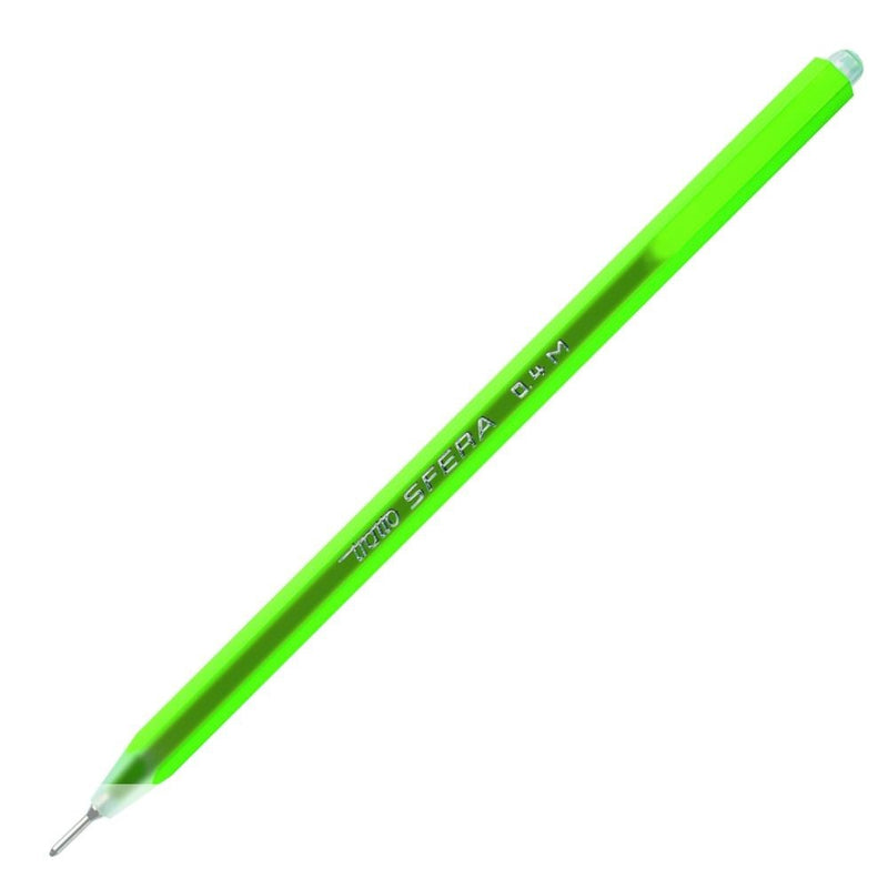 Penna a Sfera Tratto Punta Stick a Punta Fine Verde Chiaro