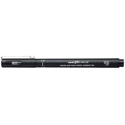 Marcatore a Penna Uni Pin Fineliner con Punta 1 mm Nero