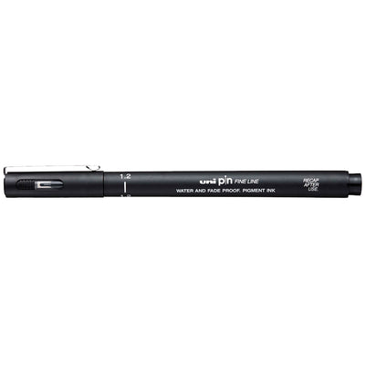 Marcatore a Penna Uni Pin Fineliner con Punta 1,2 mm Nero