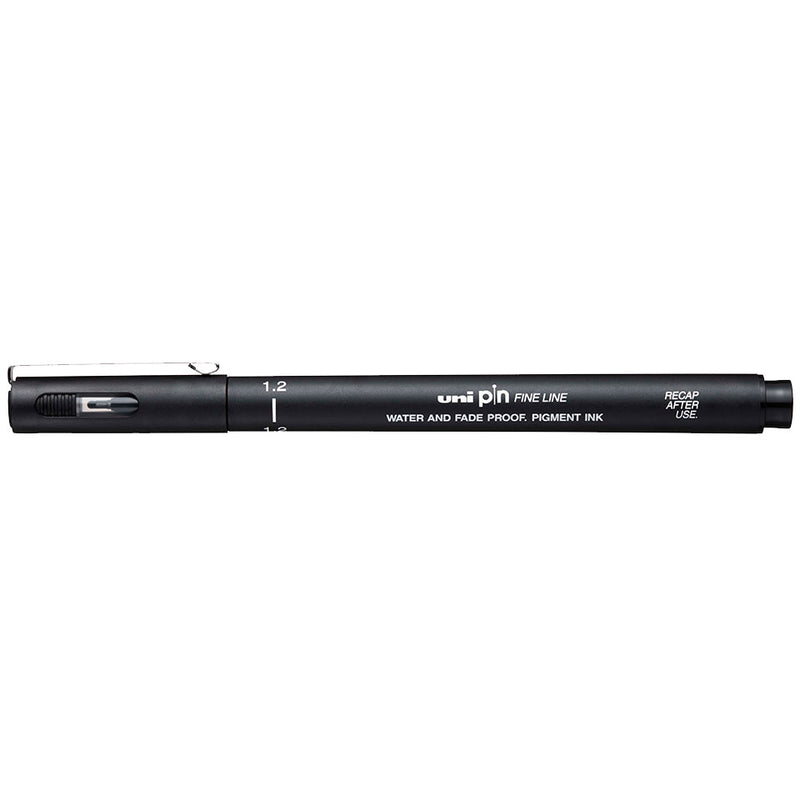 Marcatore a Penna Uni Pin Fineliner con Punta 1,2 mm Nero