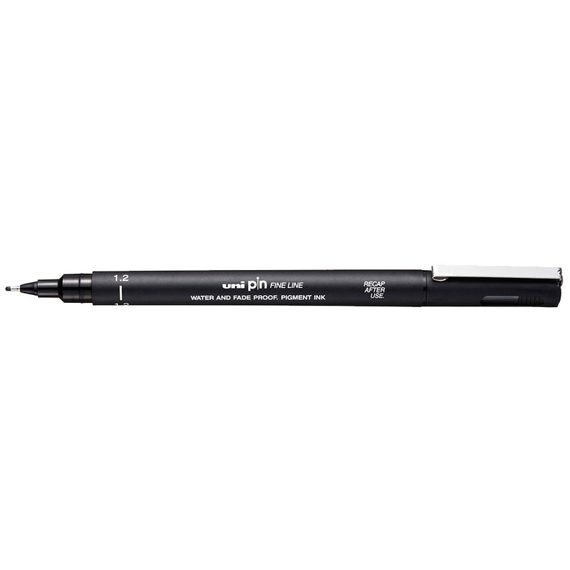 Marcatore a Penna Uni Pin Fineliner con Punta 1,2 mm Nero