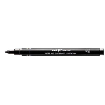Marcatore a Penna Uni Pin Fineliner con Punta 0,05 mm Nero