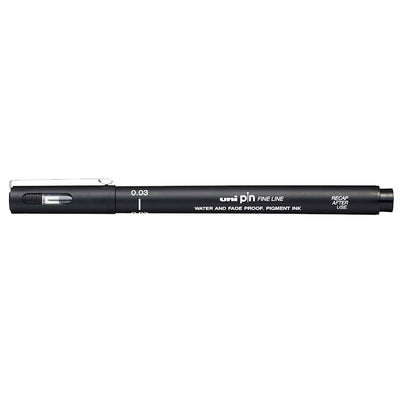 Marcatore a Penna Uni Pin Fineliner con Punta 0,03 mm Nero