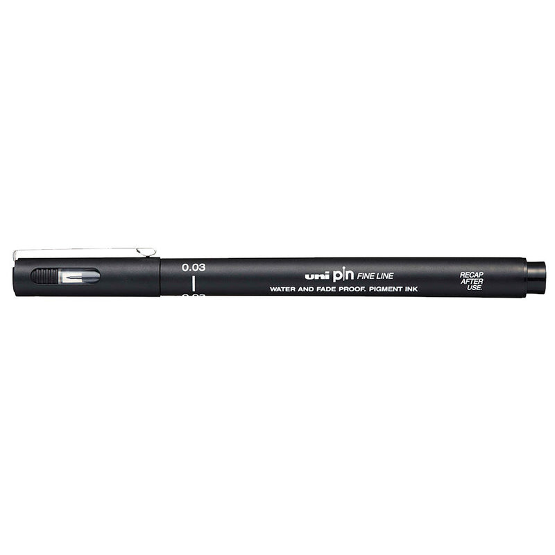 Marcatore a Penna Uni Pin Fineliner con Punta 0,03 mm Nero