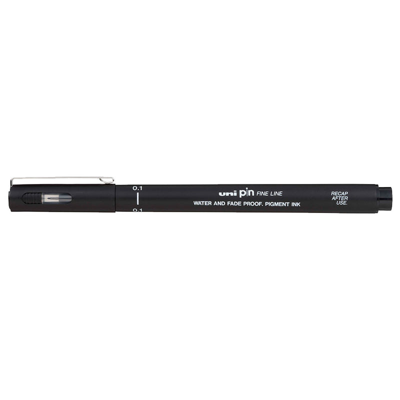 Marcatore a Penna Uni Pin Fineliner con Punta 0,1 mm Nero