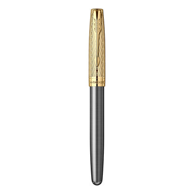 Penna Roller Parker Sonnet Pioneers Collection Arrow Grey Lacquer GT con Punta Fine