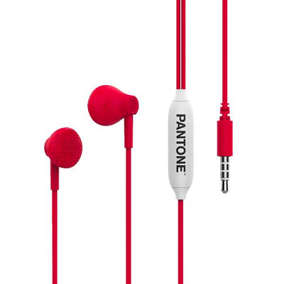 Auricolari Stereo In-Ear Pantone X Celly Rosso