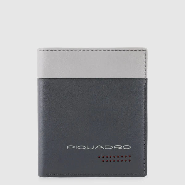 Porta Carte di Credito Piquadro Urban Grigio e Nero