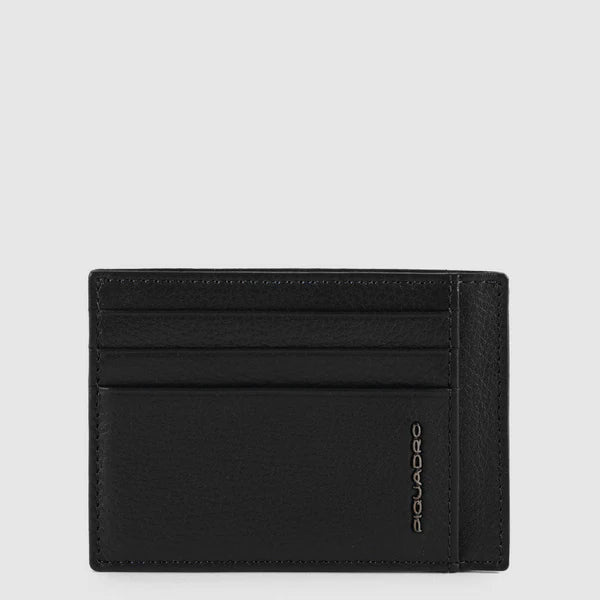 Bustina Porta Carte di Credito Piquadro Modus in Pelle con RFID Nero