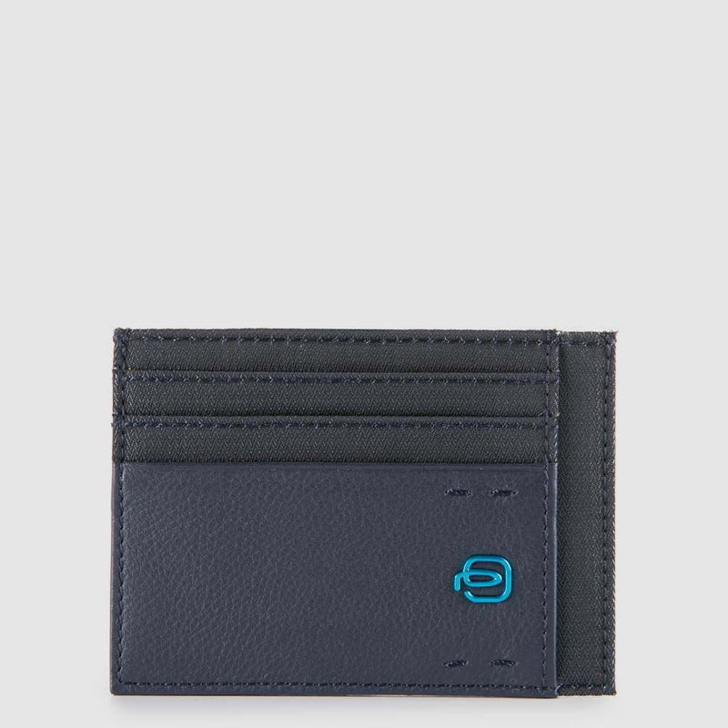 Bustina Tascabile Porta Carte di Credito Piquadro Pulse P16 Blu