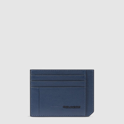 Porta Carte di Credito Piquadro Russel in Pelle con RFID Blu