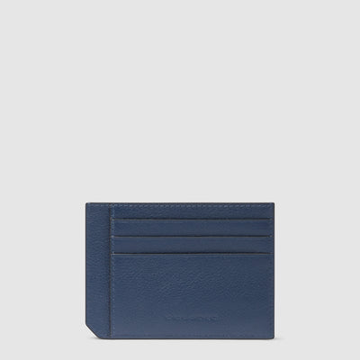 Porta Carte di Credito Piquadro Russel in Pelle con RFID Blu
