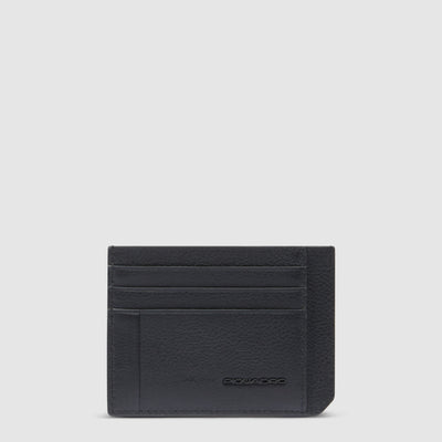 Porta Carte di Credito Piquadro Russel in Pelle con RFID Nero