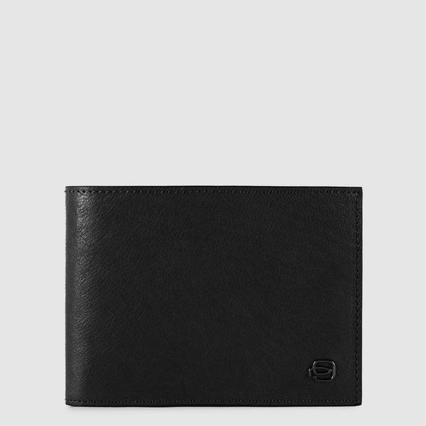 Portafoglio da Uomo Piquadro in Pelle con Portamonete Black Square Nero