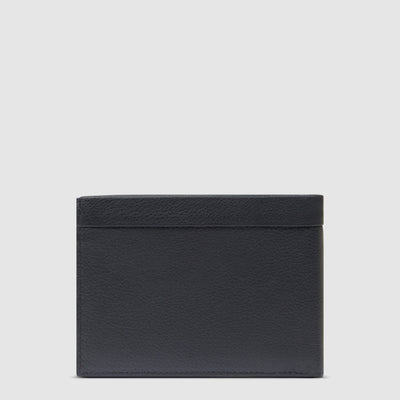 Portafoglio da Uomo Piquadro Russel in Pelle con Porta Monete e RFID Nero