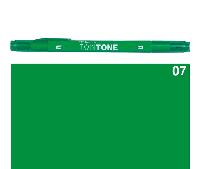 Marker Twin Tone Tombow con Doppia Punta Verde
