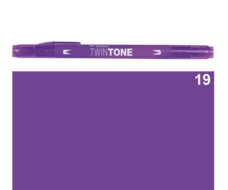 Marker Twin Tone Tombow con Doppia Punta Violetto