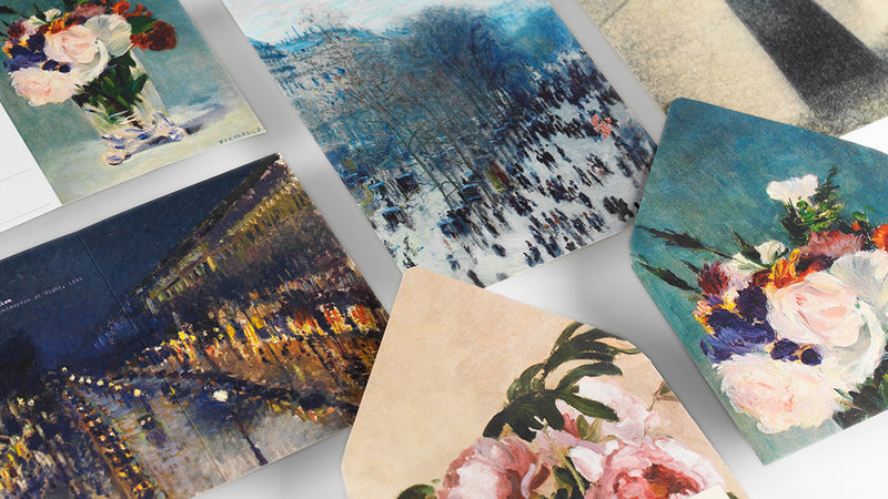 Set per Corrispondenza Pepin Impressionism con Carta da Lettere A5, Buste e Stickers - 108 pezzi