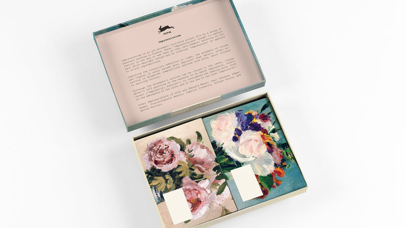 Set per Corrispondenza Pepin Impressionism con Carta da Lettere A5, Buste e Stickers - 108 pezzi