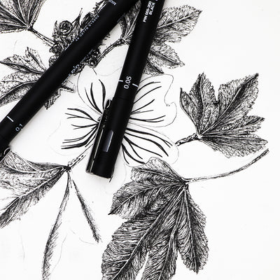 Marcatore a Penna Uni Pin Fineliner con Punta 0,3 mm Nero