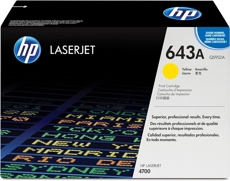 Toner Originale HP LaserJet 643A Giallo