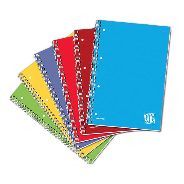 Quaderno Maxi Spirale One Color A4 a Quadretti 5 mm con Fori / 60 Fogli
