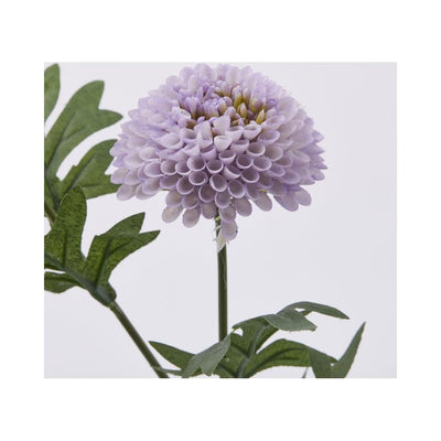 Ramo Dalia Viola con Foglie e 3 Rami 64 cm