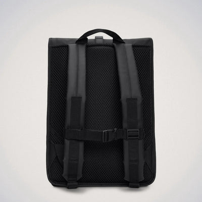 Zaino Rolltop Rucksack Impermeabile Nero Opaco