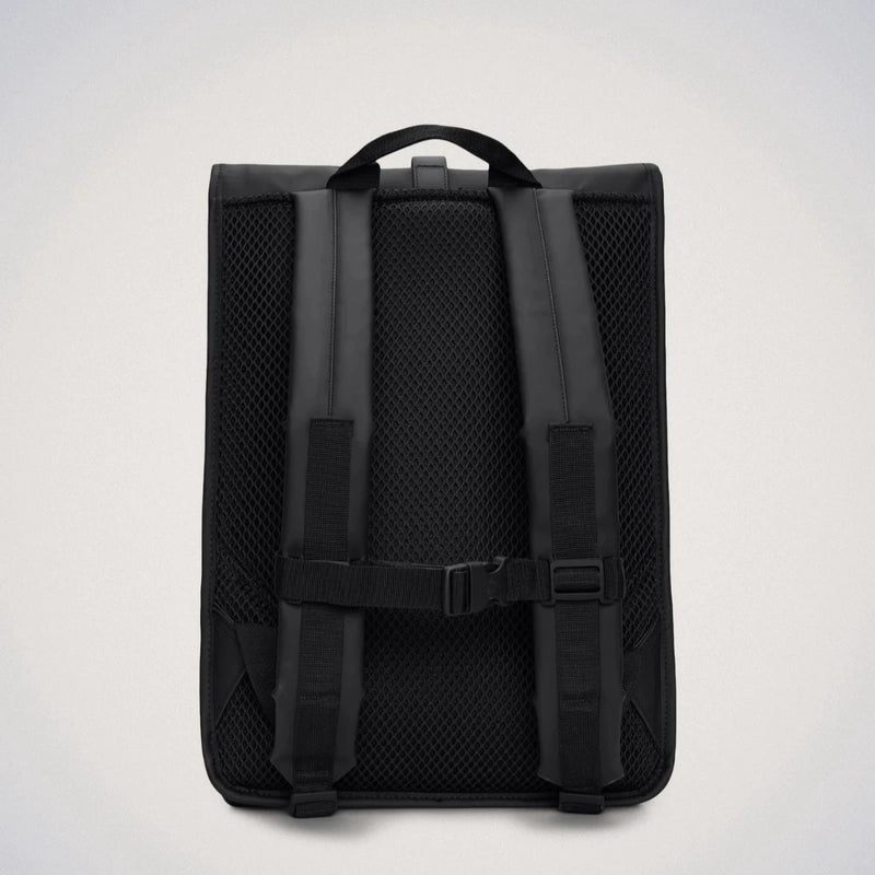 Zaino Rolltop Rucksack Impermeabile Nero Opaco