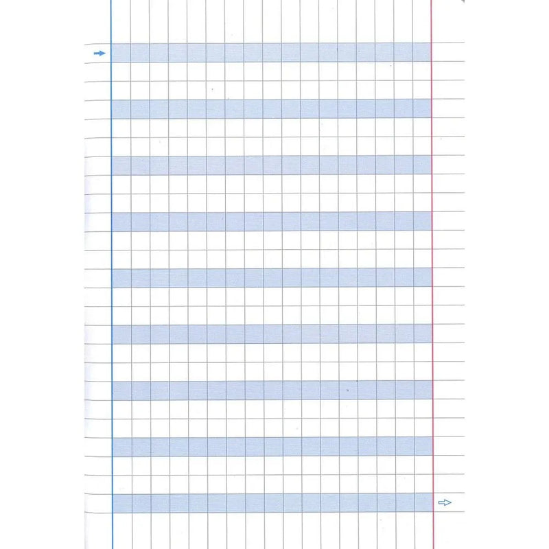 Quaderno Maxi Didattico Rigatura Speciale per Disgrafici Quadretti 1 cm / 100 gr / 18 fogli