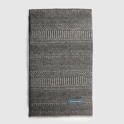 Sciarpa Piquadro in Pura Lana al 100% Grigio