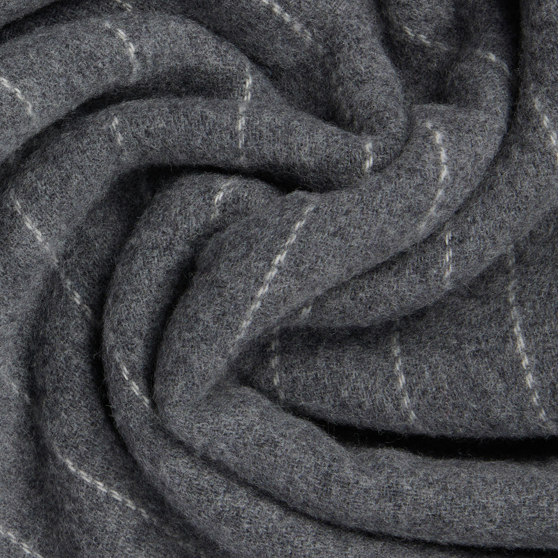 Sciarpa da Uomo Piquadro in Pura Lana al 100% Grigio