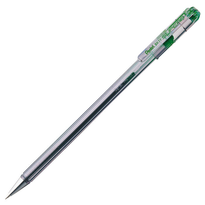 Penna a Sfera Pentel Superb BK77 a Punta Fine Verde