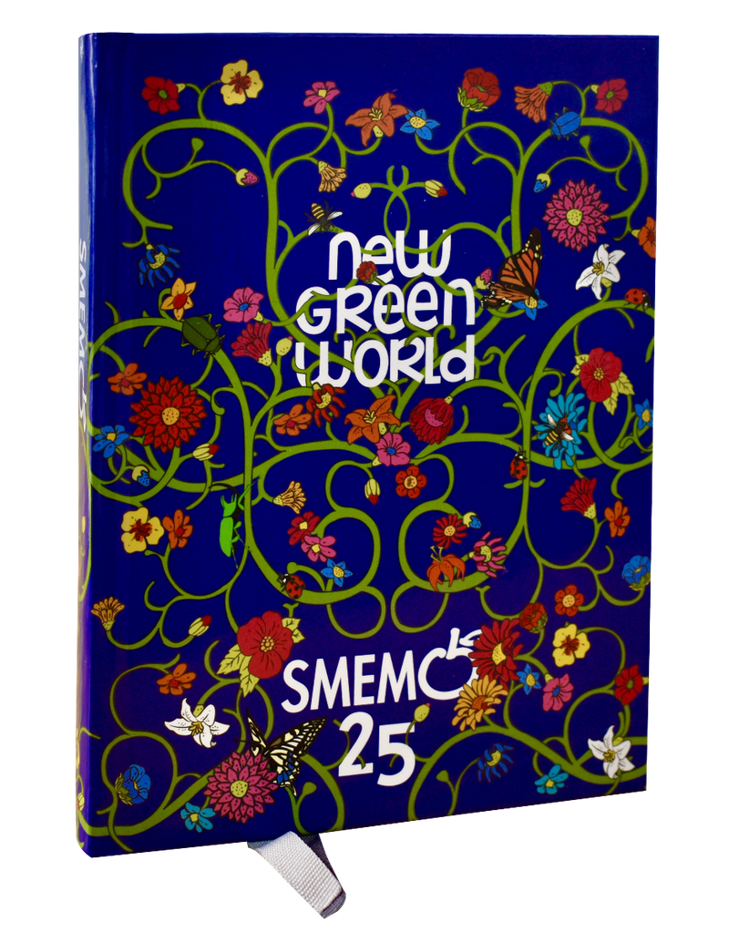 Smemo 16 Mesi 2025 Special Flower Power Blu 13 x 17,7 cm