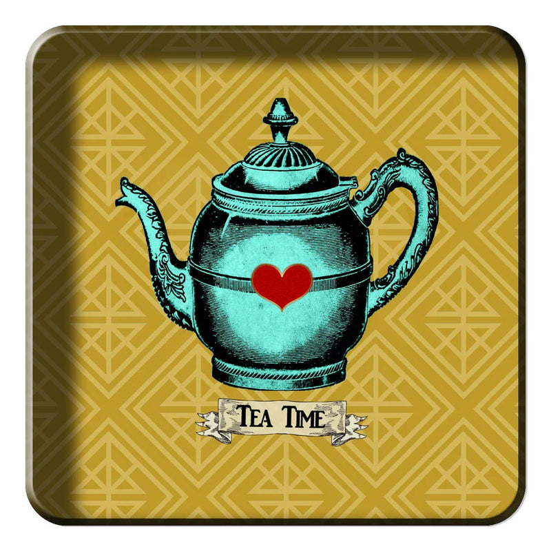 Svuotatasche Blue Shaker in Metallo Tea Party 15 x 15 cm