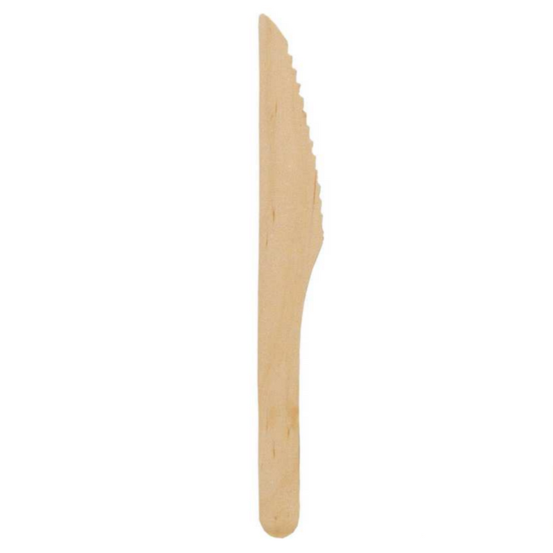 Coltelli in Legno Naturale 16 cm - 100 pezzi